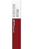 Maybelline New York Lippenstift, Super Stay Matte Ink, Flüssig, matt und langanhaltend, Nr. 340 Exhilator, 5ml