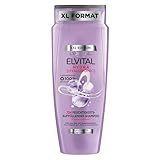 L'Oréal Paris Elvital Hydra Hyaluronic feuchtigkeitsspendendes Shampoo im XL-Format für glänzendes Haar, Hyaluron Shampoo...