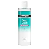 Neutrogena Deep Clean 3-in-1 Mizellenwasser (400 ml), parfümfreie Gesichtsreinigung ohne Alkohol, sanfter Make-Up Entferner...