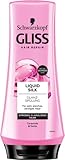 Gliss Spülung Liquid Silk (200 ml), Haarspülung pflegt sprödes und glanzloses Haar intensiv, Pflegespülung für Glanz und...