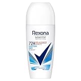 Rexona Nonstop Protection Deo Roll-On Cotton Dry Anti Transpirant mit 72 Stunden Schutz vor Schweiß und Körpergeruch 50 ml