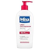 Mixa Urea Cica Body Lotion, beruhigende & schützende Körpermilch, mit Urea & regenerierendem Panthenol, für sehr trockene...
