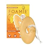 Foamie Festes Duschgel mit Mango & Orange, Fruchtige Duschpflege Trockene Haut mit Massage-Effekt, Feste Dusche 100% Vegan,...