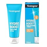 Neutrogena Hydro Boost Aqua Fluid Lichtschutzfaktor 25 (50 ml), leichte Gesichtscreme mit Hyaluronsäure & Vitamin C für...