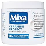 Mixa Ceramide hautstärkende Creme mit 10% pflanzlichen Glycerin, Squalan und Ceramide für sehr trockene & beanspruchte Haut...