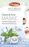 Schaebens NATURALS Clean & Pure Maske - Tiefenreinigung & Porenverfeinerung mit Mandelöl, Fairtrade Arganöl und Tonerde -...