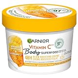Garnier Nährende Körperpflege für fahle und trockene Haut, Body Butter mit Mango und Vitamin C, Für bis zu 48 Stunden...