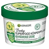 Garnier Nährende Körperpflege für trockene Haut, Body Butter mit Avocado und Omega 6, Für bis zu 48 Stunden Feuchtigkeit,...