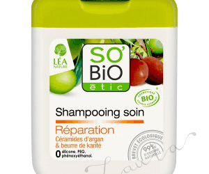SO'Bio étic Reperatur-Shampoo mit Argan-Ceramid