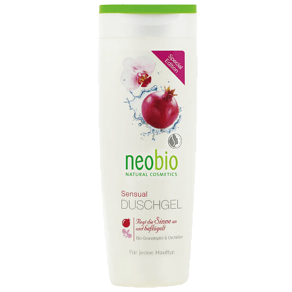 neobio Sensual Duschgel Bio-Granatapfel und Orchidee