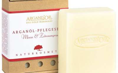 🌷 ♻️ 🌱 Argand’Or Arganöl-Pflegeseife Minze & Zitronengras