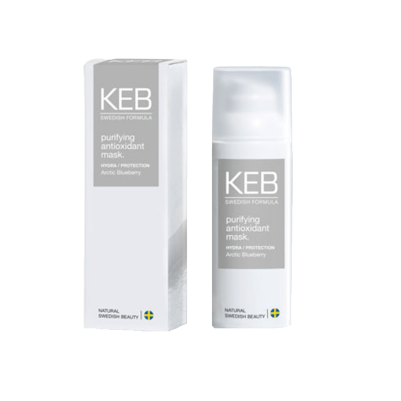 KEB Skincare hydrating antioxidant mask. und purifying antioxidant mask.