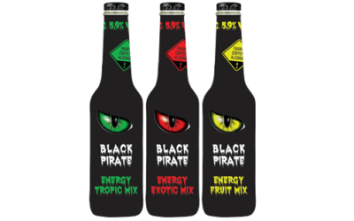 Black Pirate Energy Drink Fruit, Exotic und Tropic
