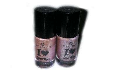 essence i ♥ sparkle nail polish 01 nobody rosé me better & 02 glitter everywhere