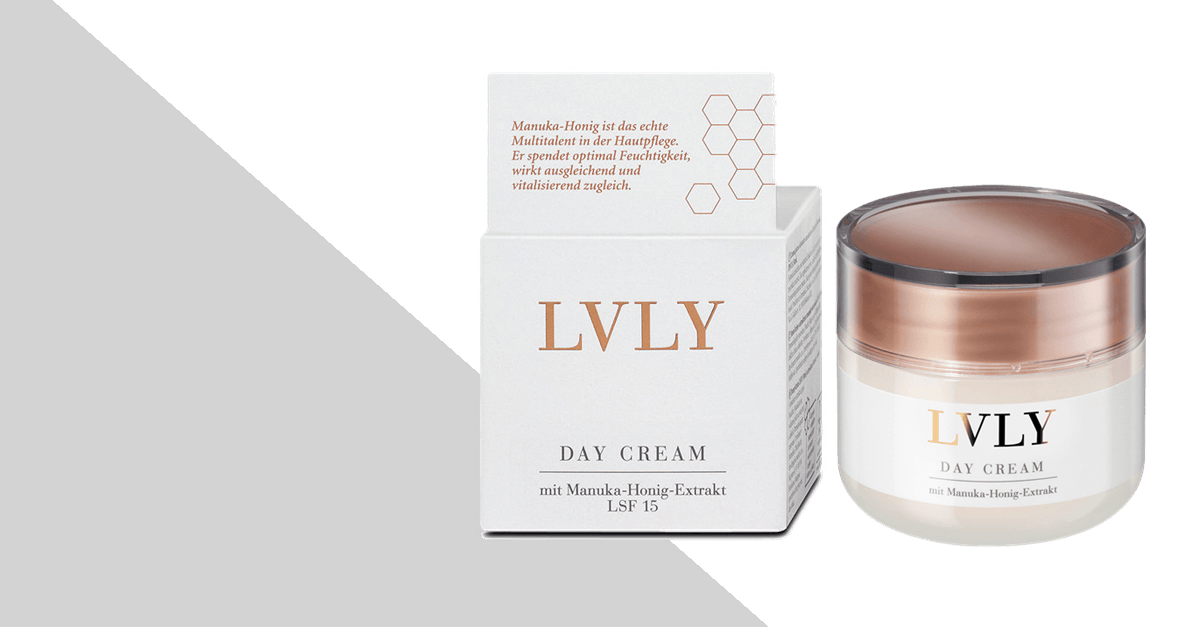 LVLY Skin Toner, Day Cream, Lip Balm und Face Mask