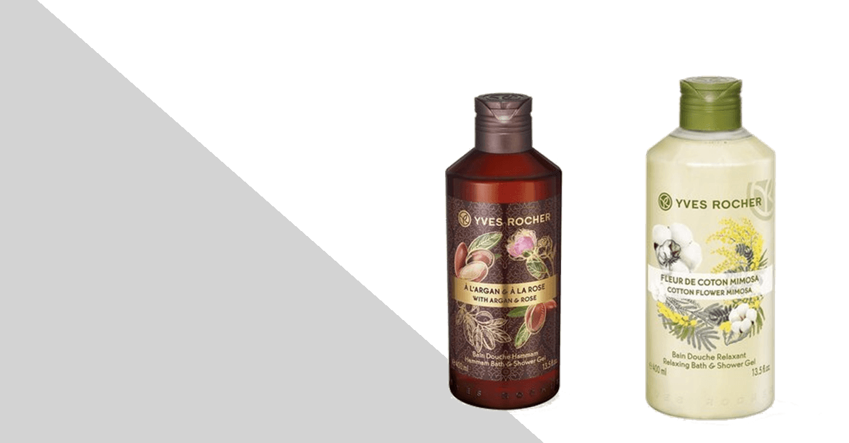 Yves Rocher Duschbad Hammam Arganöl-Rosenwasser & Baumwollblüte-Mimose