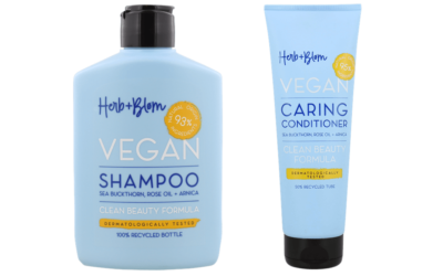 🌱 Herb&Bløm Vegan Shampoo & Conditioner Sea Buckthorn, Rose Oil & Arnica
