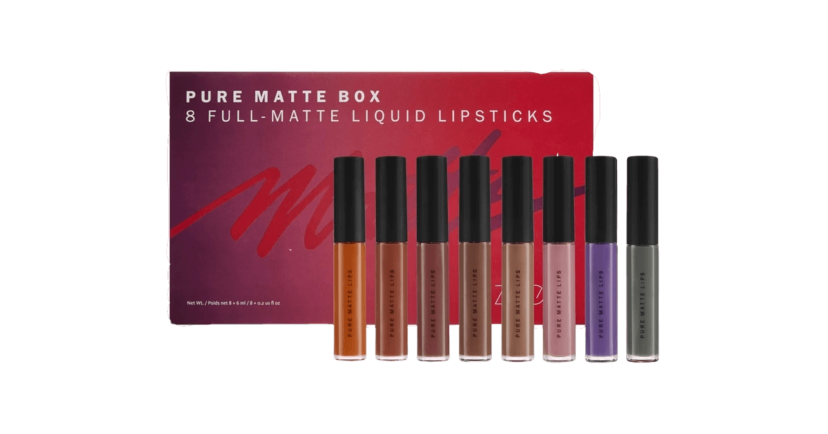 ZOEVA Pure Matte Box 8 Full-Matte Liquid Lipsticks