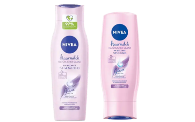 NIVEA Haarmilch Natürlicher Glanz pH-Balance Shampoo und Spülung