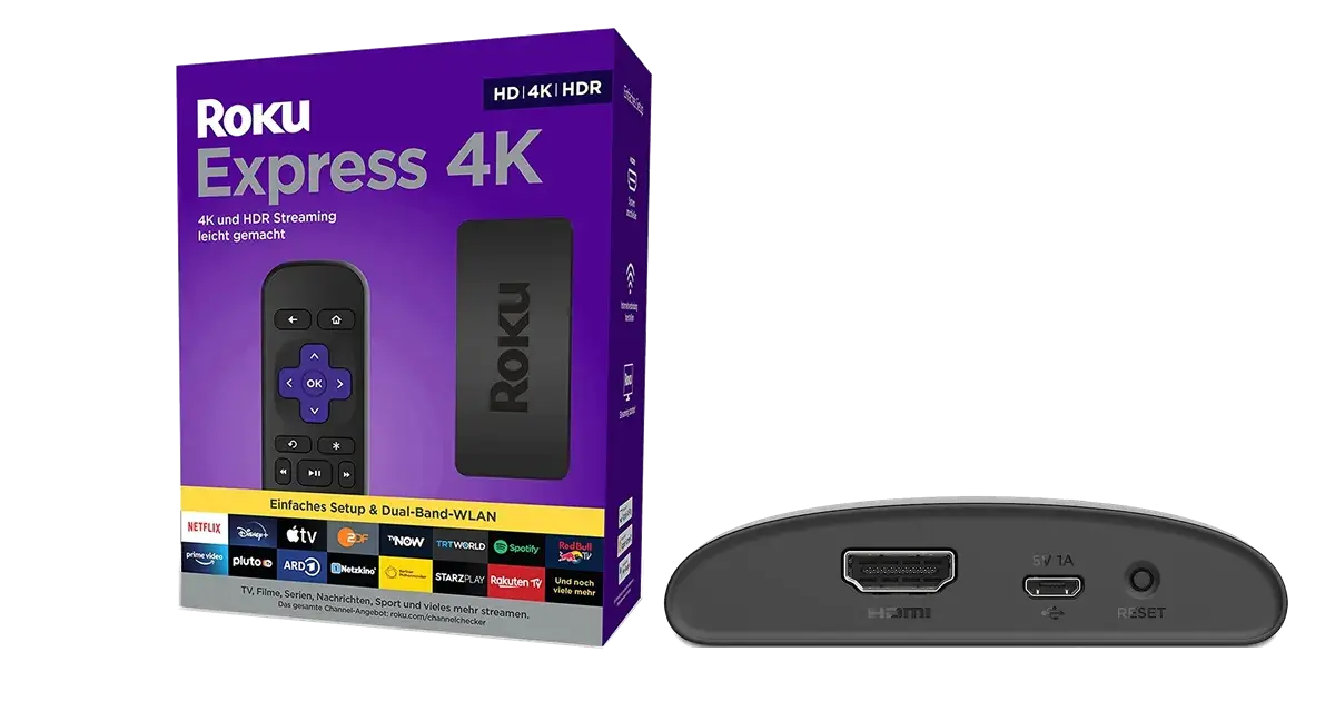 Roku Express 4K HD/4K/HDR Streaming Media Player