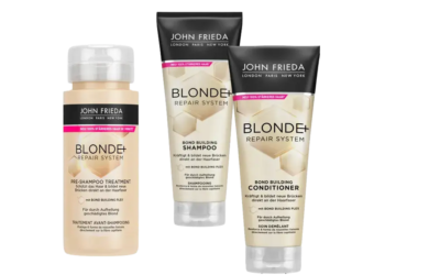 John Frieda Blond+ Repair-System Pre-Wash, Shampoo und Conditioner